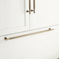 Signature Hardware 450360 24" Evinger Knurled Brass Appliance Pull Antique Brass