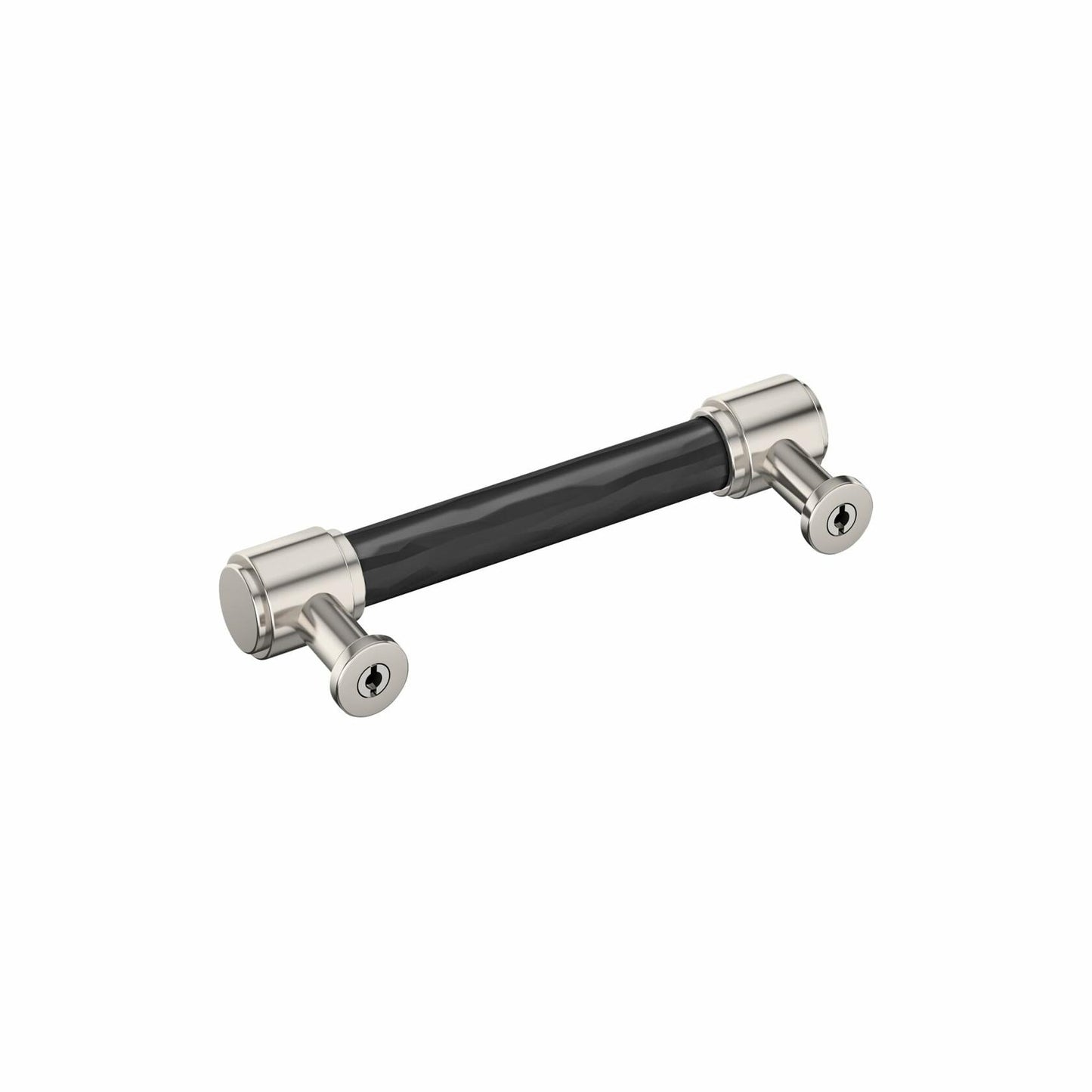 Amerock BP37537G10 Lazzara 3-3/4" C2C Hammered Bar Cabinet Pull - Satin Nickel