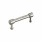 Amerock BP37537G10 Lazzara 3-3/4" C2C Hammered Bar Cabinet Pull - Satin Nickel