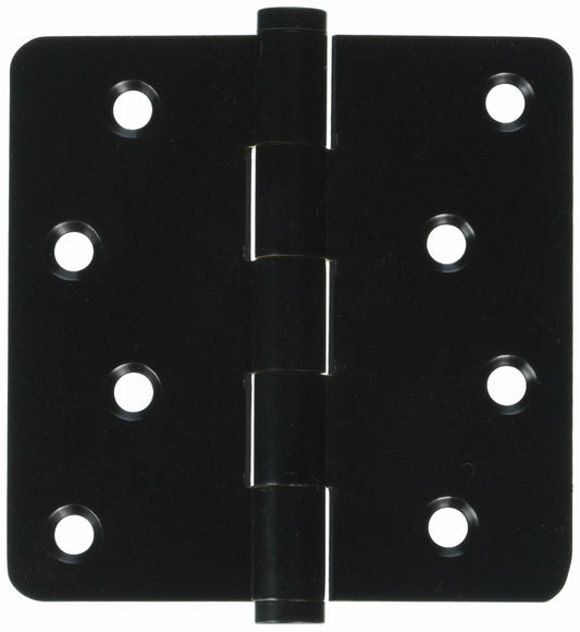 Deltana DSB4R419-RZ Zig Zag Solid Brass 4-Inch x 4-Inch x 1/4-Inch Radius Hinge