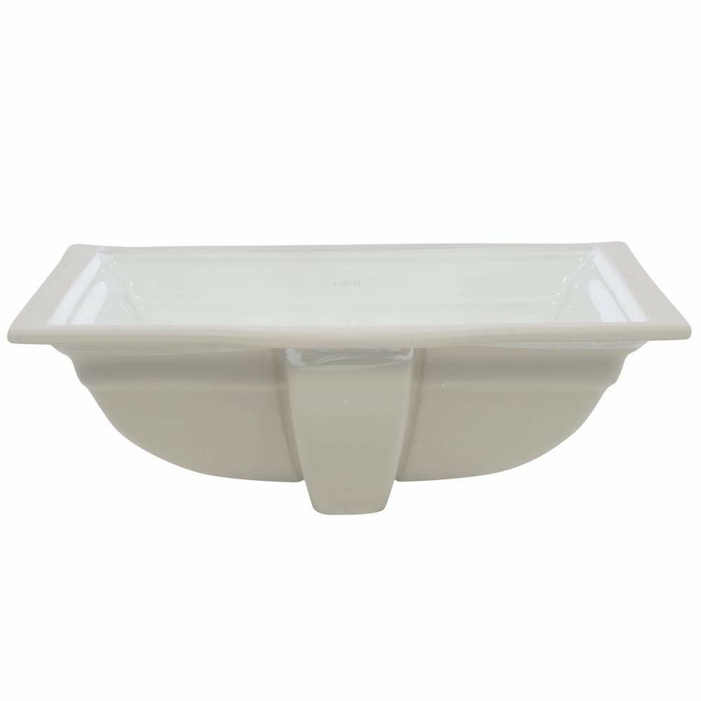 Kohler K-2339-0 Memoirs Undercounter Lavatory, White, 5" To 6"