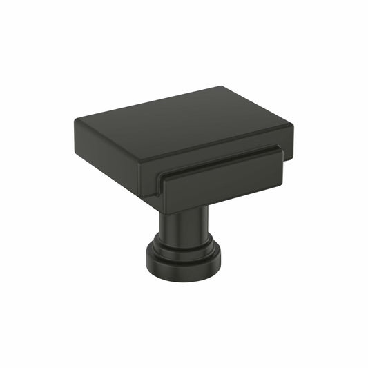 Amerock BP36948MB Gilderoy 1-1/16" Rectangular Cabinet Knob - Matte Black