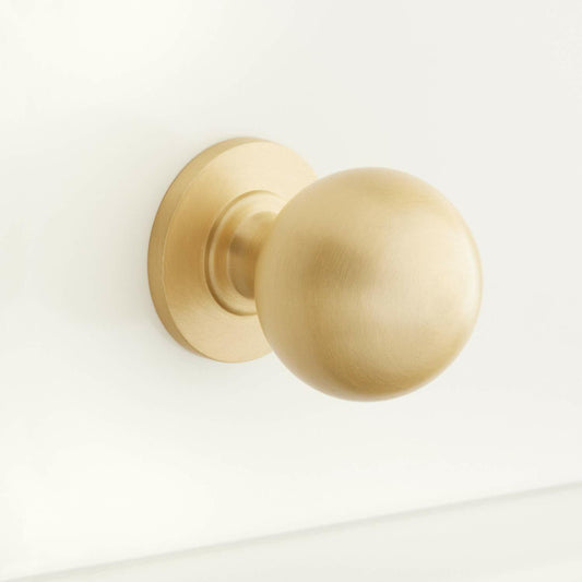 Signature Hardware 444213 Rodino 1" Round Cabinet Knob - Satin Brass