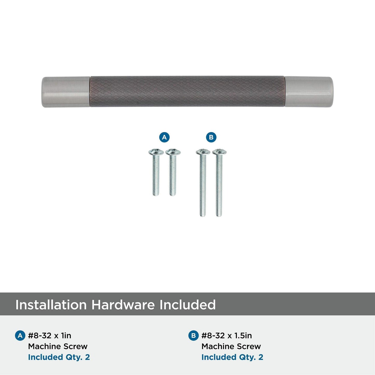 Amerock BP36558G10ORB Cabinet Pull Satin Nickel/Oil-Rubbed Bronze 5-1/16" C2C
