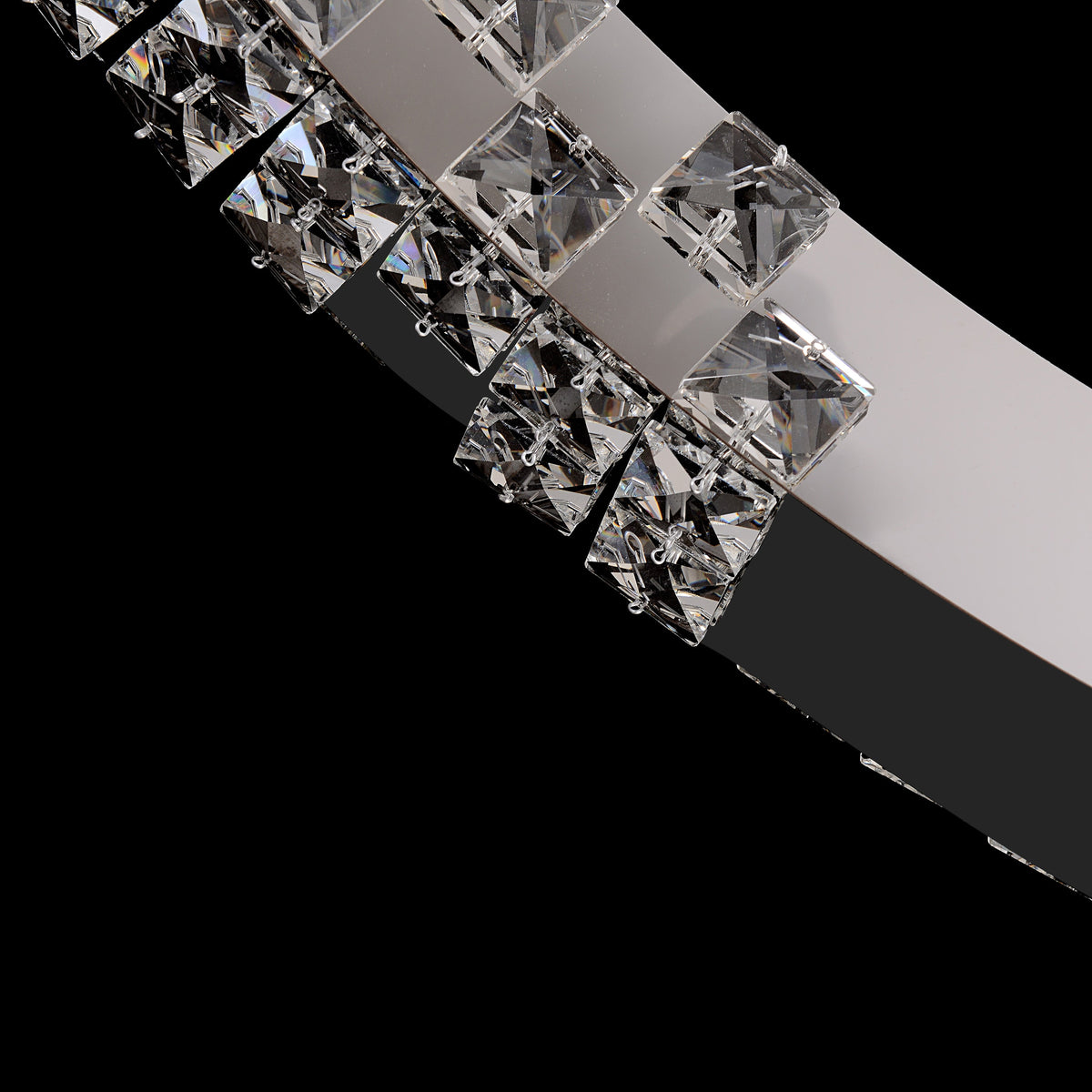 Modern Crystal LED Ring Chandelier - view 5
