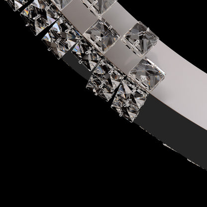 Modern Crystal LED Ring Chandelier - view 5