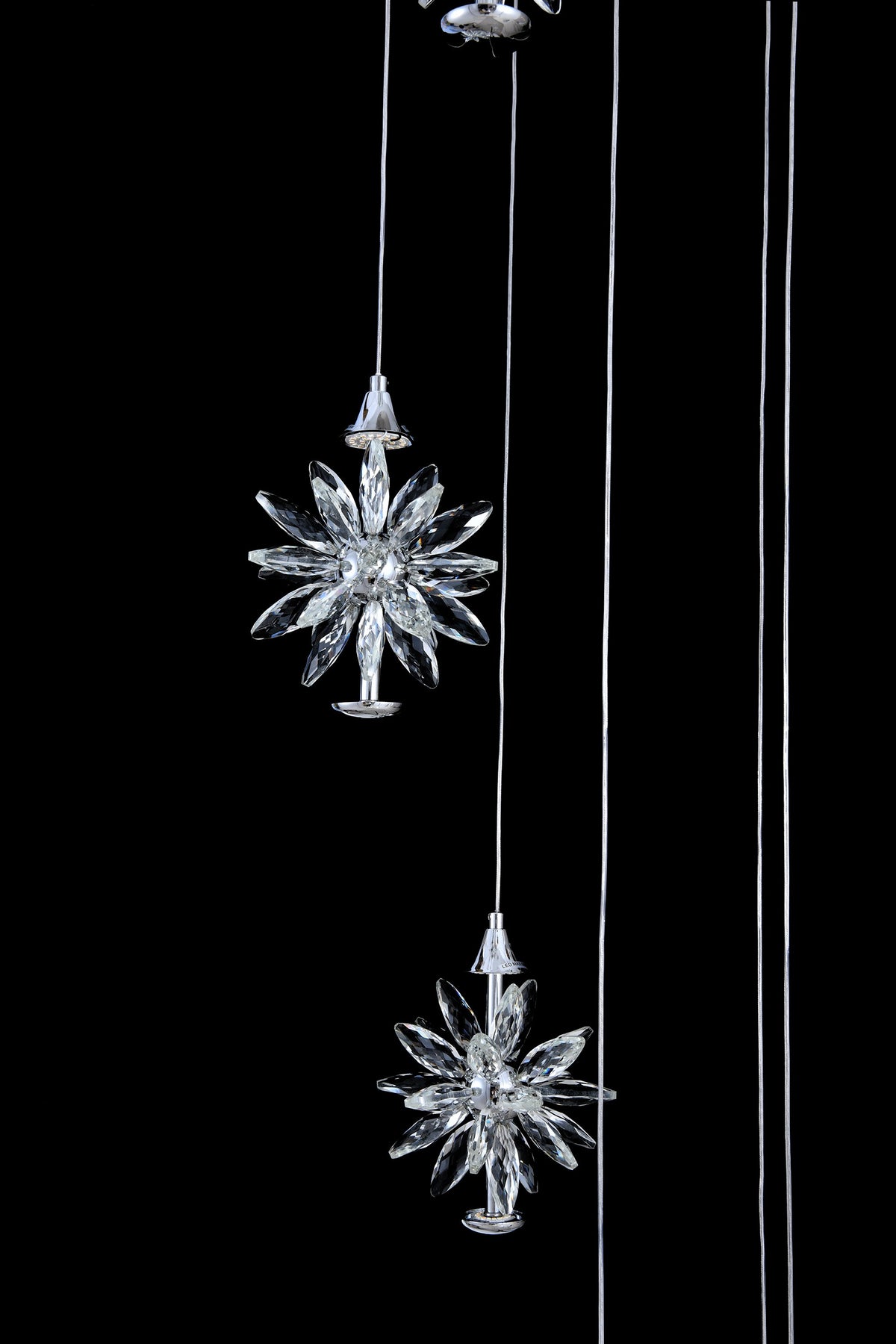 Luxury Chrome Spiral Crystal LED Chandelier - view 8