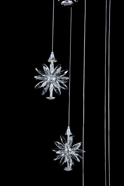 Luxury Chrome Spiral Crystal LED Chandelier - view 8