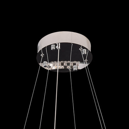 Modern Crystal LED Ring Chandelier - view 6